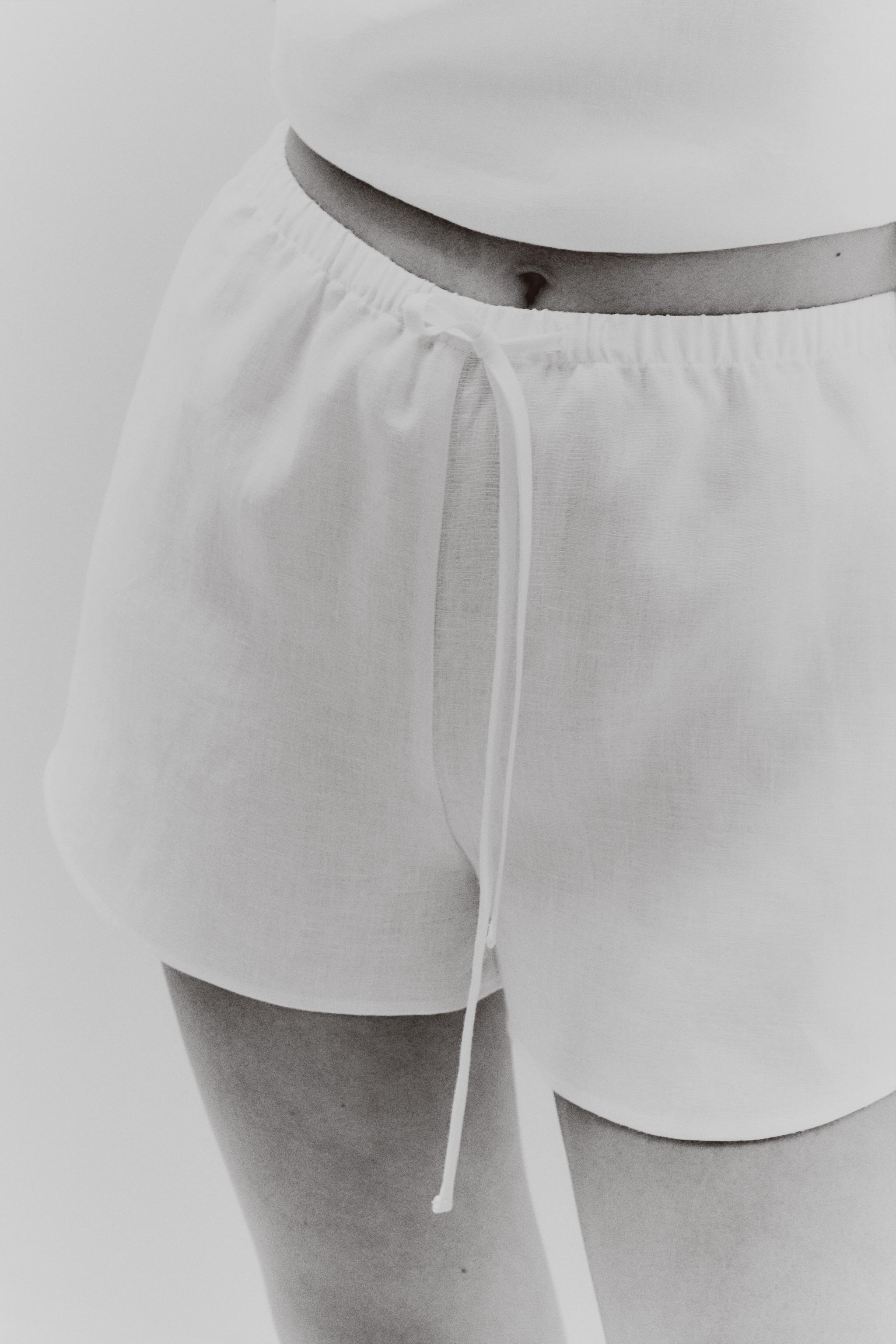 LINEN SHORTS